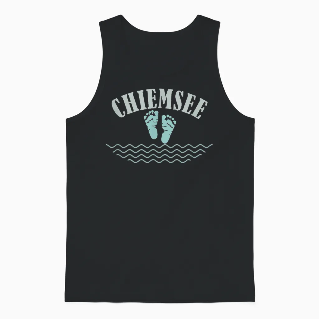 Chiemsee Unisex Tank Top in Black