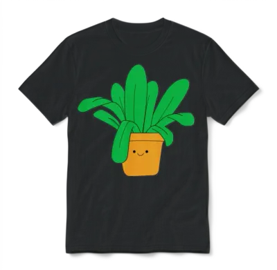 Plant Unisex T-Shirt - Black