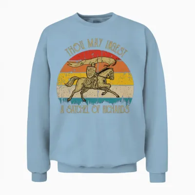 Thou May Ingest a Satchel of Richards Unisex Sweatshirt - Light Blue