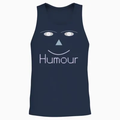 Humour(always Smiling) Unisex Tank Top - Navy