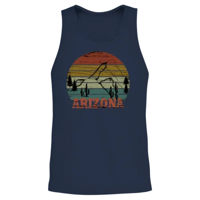 Arizona Unisex Tank Top - Navy