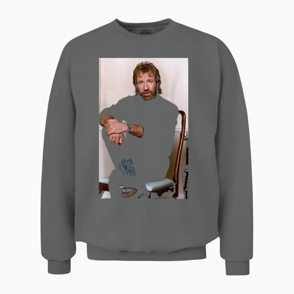 Chuck Norris Way of the Dragon Schauspieler & Kampfsport-Experte Unisex Sweatshirt in Graphite Heather