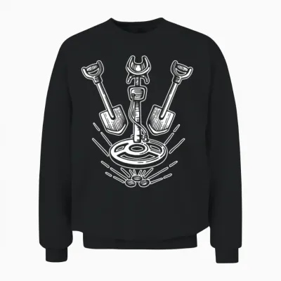 Gold Mining Miner Unisex Sweatshirt - Black