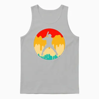 Baseball Retro Unisex Tank Top - Ash