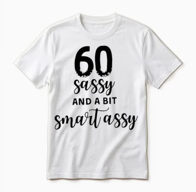 60th Birthday Gifts Unisex T-Shirt in White