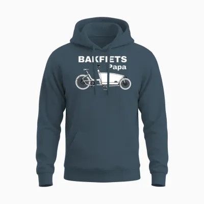 Bakfiets Papa Unisex Hoodie - Dark Heather