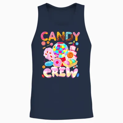 Candy Land Candy Crew Party Halloween Costumes Adult Women Unisex Tank Top - Navy