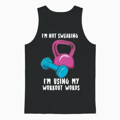 Funny Workout Funny Gym Physiotherapy Unisex Tank Top - Black