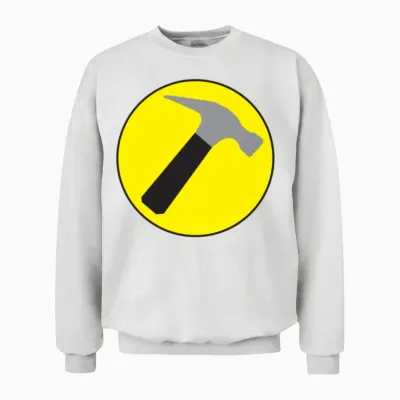 Captain Hammer Unisex Sweatshirt - White