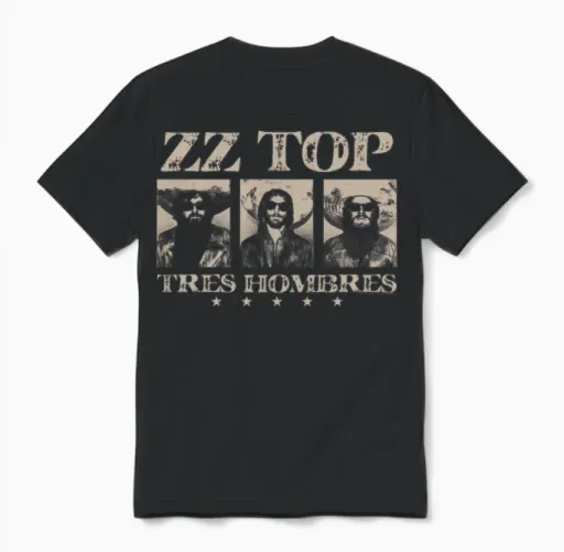 Zz Top Tres Hombres Unisex T-Shirt in Black
