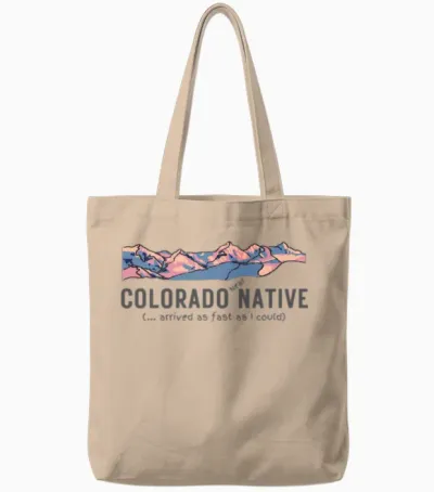 Colorado Near Native - Full Color Tote Bags - Natural