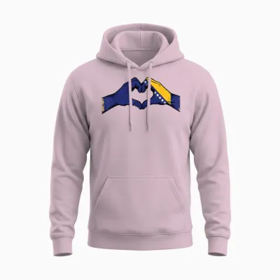 Bosnien Und Herzegowina Flagge Bosnische Wurzeln Unisex Hoodie - Light Pink