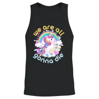 We Are All Going to Die. Enjoy! Unisex Tank Top - Black – 2