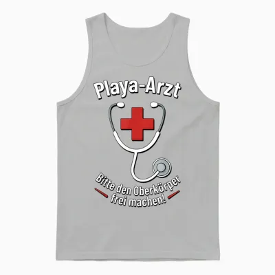 Playa Arzt - Arzt Verkleidung Mallorca - Malle Doc Unisex Tank Top - Ash