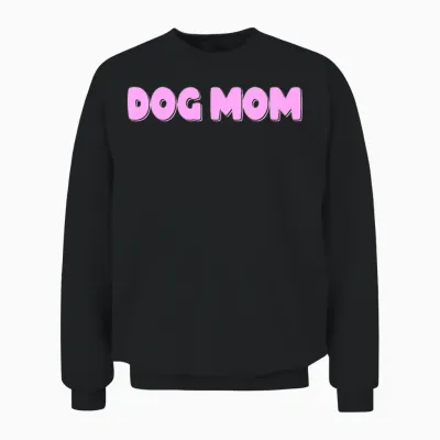 Dog Mom Unisex Sweatshirt - Black
