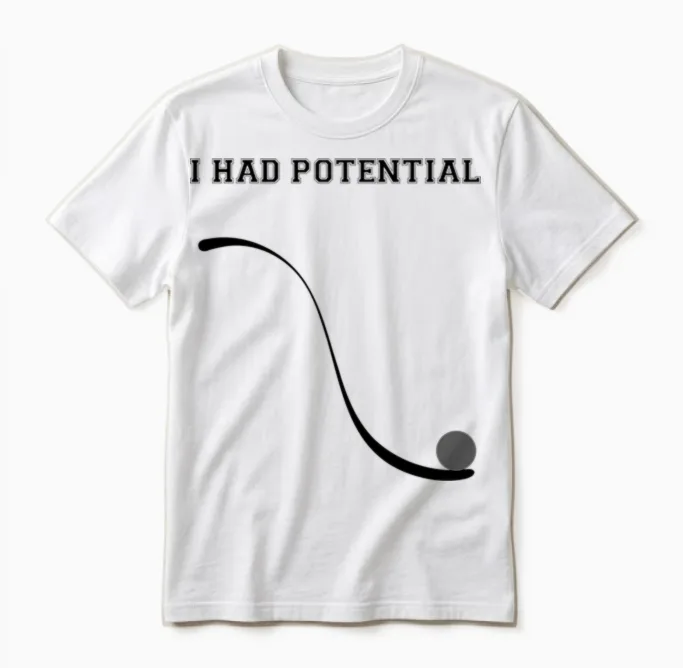 Joke About Retro Physics - Memes & Humor Unisex T-Shirt in White
