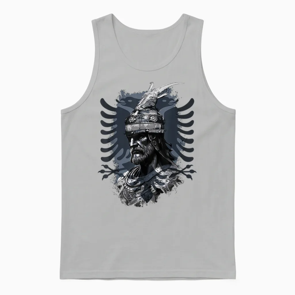 Albanien Albanischer Adler Kosovo Skënderbeu Skanderbeg Albanischer Nationalheld Adler Kosovo Albaner T-Shirt, Unisex Erwachsene Und Kinder, Schwarz, S, Eu 38/40 Unisex Tank Top in Ash