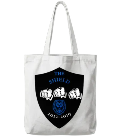 The Shield Tote Bags - White