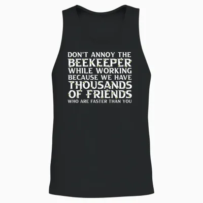 Beekeeper Funny Beekeeping Unisex Tank Top - Black