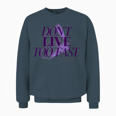 Dont Live to Fast Unisex Sweatshirt - Dark Heather