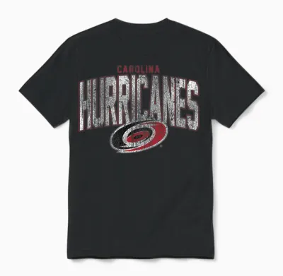Carolina Hurricanes Nhl-Hockey Mit Vintage-Logo Unisex T-Shirt - Black