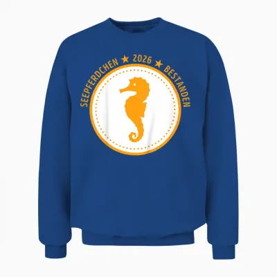 Seepferdchen Bestanden Frühschwimmer Abzeichen 2026 Unisex Sweatshirt - Royal