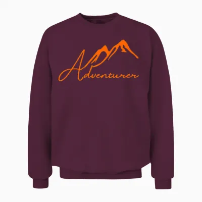 Adventure Hiking Unisex Sweatshirt - Maroon