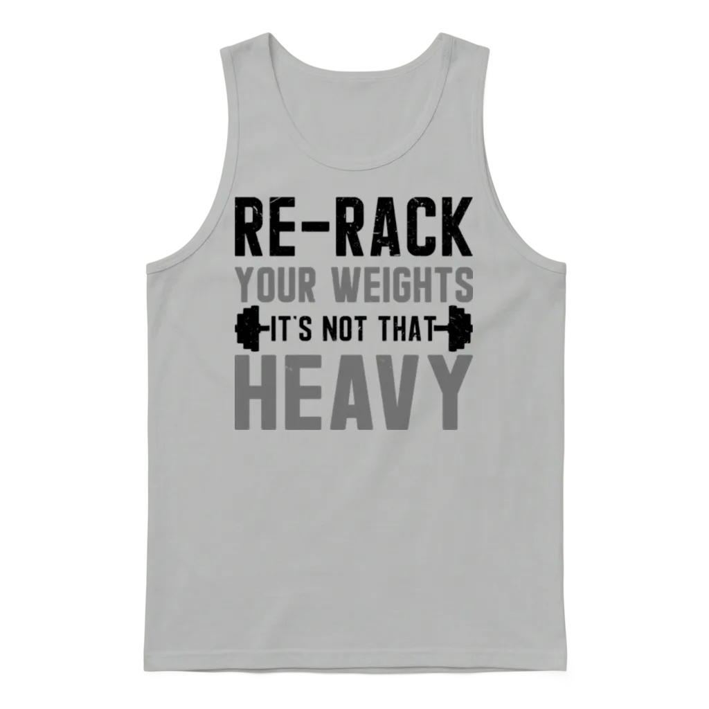 Gym Etiquette and Hygiene Essentials Unisex Tank Top - Ash