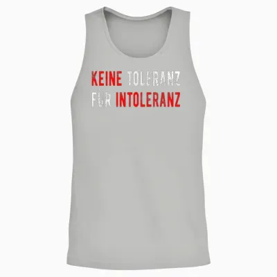 Keine Toleranz Für Intoleranz Protest Gegen Rechts Unisex Tank Top - Ash