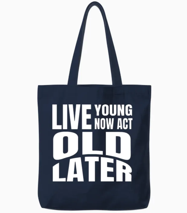 Sayings Funny Sayings Funny Statement Awesome Tote Bags in Navy