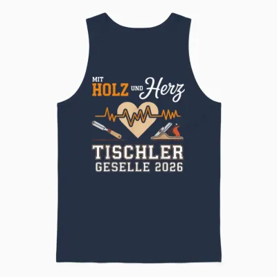 Tischler Ausbildung Bestandene Gesellenprüfung Geselle 2026 Unisex Tank Top - Navy