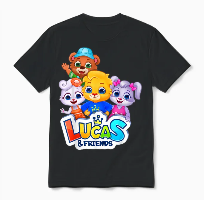Official Appstudios Rv Characters | Lucas & Friends Gang Unisex T-Shirt in Black