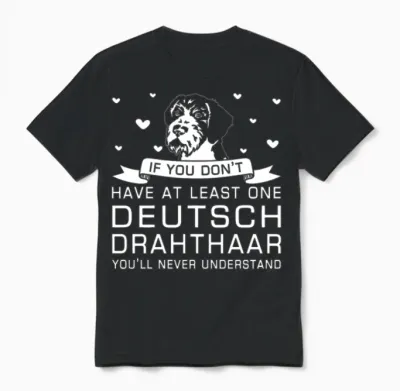 Deutsch Drahthaar Unisex T-Shirt - Black