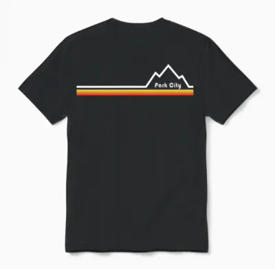 Park City, Utah Unisex T-Shirt - Black