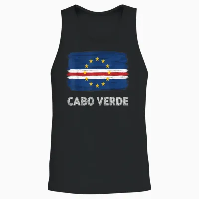 Kap Verde Roots Cabo Verde Kap Verde Flagge Unisex Tank Top - Black