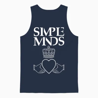 Simple Minds Unisex Tank Top - Navy