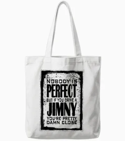 Jb74 Jb43 4x4 Offroad Witzig Niemand Ist Perfekt Jimny Tote Bags - White