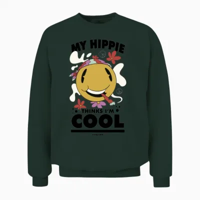 Funny Hippie Unisex Sweatshirt - Forest