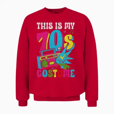 Hippie Retro Vaporwave Unisex Sweatshirt - Red