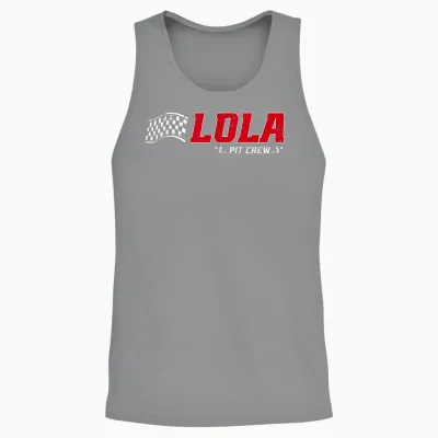 Lola Pit Crew Race Car Anniversaire Famille Assorti Unisex Tank Top - Sport Grey