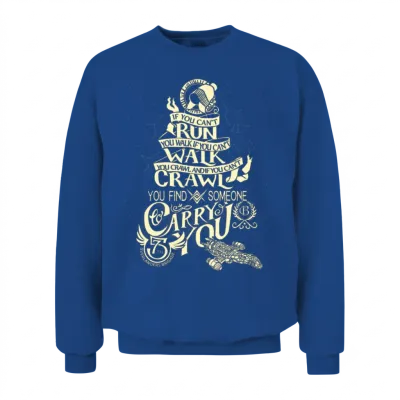 Firefly Shirt - Serenity - When You Can't Run Unisex Sweatshirt - Royal