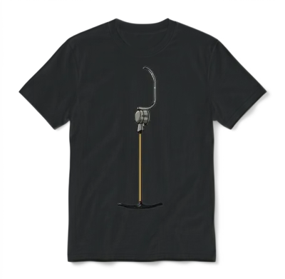 Anchor Lift T-Bar Lift Winter Ski Slope Skiing Unisex T-Shirt - Black
