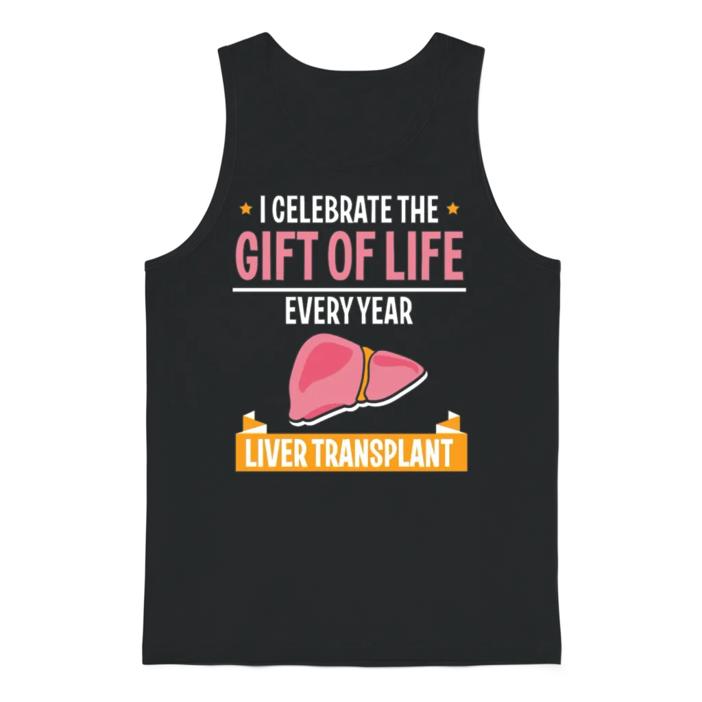 Celebrating the Gift of Life Liver Transplant Unisex Tank Top - Black