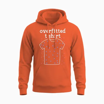 Machine Learning Overfitted Model Unisex Hoodie - Orange