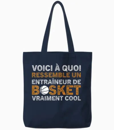 Basketball Un Entraîneur De Basket Vraiment Cool Coach Tote Bags - Navy