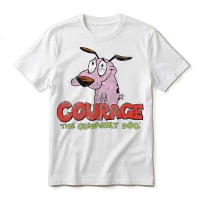 Courage the Cowardly Dog Unisex T-Shirt - White