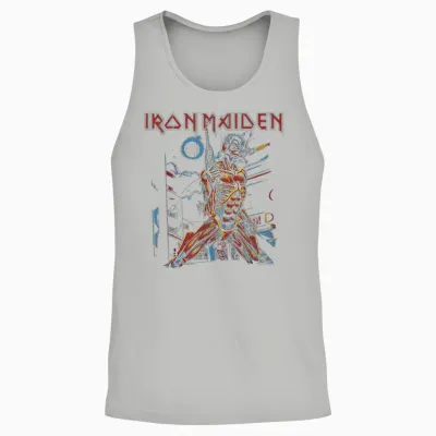 Iron Maiden - Vintage Cityscape Unisex Tank Top - Ash