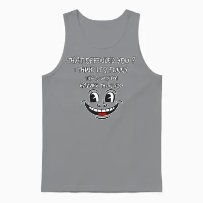 Funny, Not Offensive Unisex Tank Top - Sport Grey