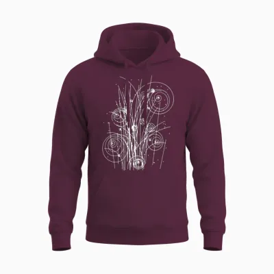 Physics String Theory Radiation Unisex Hoodie - Maroon