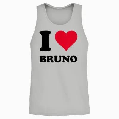 J'aime Bruno Unisex Tank Top - Ash